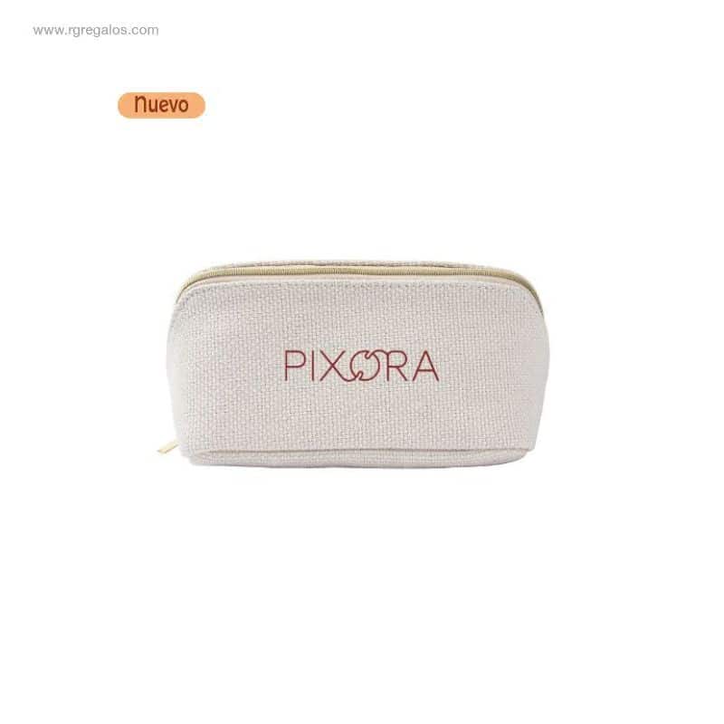 Neceser de poliéster firme de 450 g/m² con logotipo grabado para regalos publicitarios premium