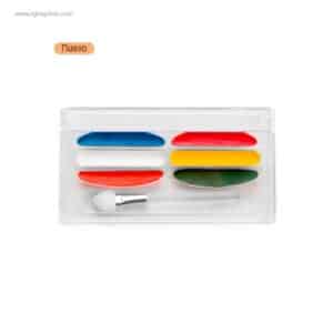 Set de pintures de colors assortits en estoig individual tancat per a regals d'empresa dirigits a col·legis